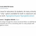 google docs down today on 15-4-2021